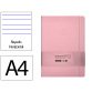 Carnet fermeture elastique antartik notes couverture     rigide a4 ligne 100 feuilles  80gr fsc coloris rose pastel