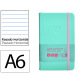 Carnet fermeture elastique rose antartik notes couverturerigide a6 ligne 100 feuilles  80gr fsc coloris turquoise