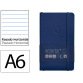 Carnet fermeture elastique antartik notes couverture     souple a6 ligne 100 feuilles  80gr fsc coloris bleu marine