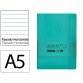 Carnet fermeture elastique antartik notes couverture     souple a5 ligne 100 feuilles  80gr fsc coloris vert menthe