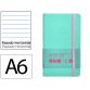 Carnet fermeture elastique rose antartik notes couverturesouple a6 ligne 100 feuilles  80gr fsc coloris turquoise