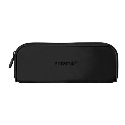 Fourre-tout antartik rectangulaire 1 compartiment  en silicone modele prisma     185x50x75mm coloris noir
