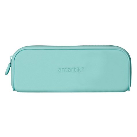 Fourre-tout antartik rectangulaire 1 compartiment  en silicone modele prisma     185x50x75mm coloris vert