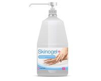 Gel hydroalcoolique skinogel+ flacon pompe 1l