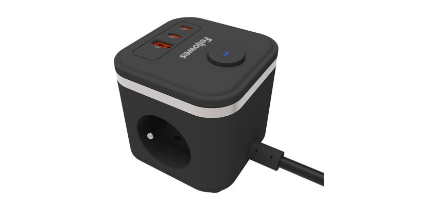 Power cube fellowes multiprises coloris noir