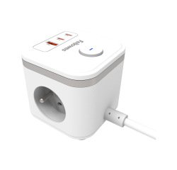 Power cube fellowes multiprises coloris blanc