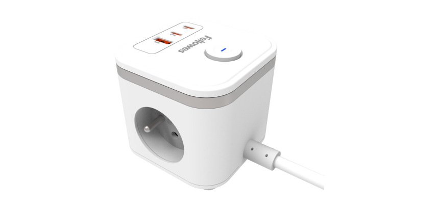 Power cube fellowes multiprises coloris blanc