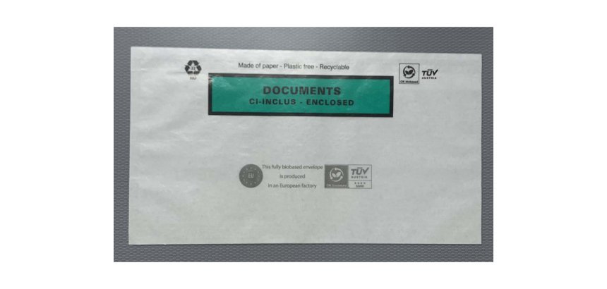 Pochette adhesive paper list porte-documents cristal dl    228x120mm boite 1000 unites