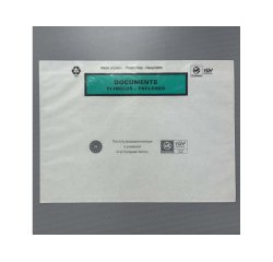 Pochette adhesive paper list porte-documents cristal c5    228x165mm boite 1000 unites