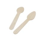 Petite cuillere bois 11cm sachet 100 unites