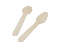 Petite cuillere bois 11cm sachet 100 unites