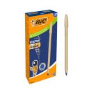 Stylo-bille bic cristal original glace pointe moyenne 1,0mm encre bleue classique   capuchon coloris or