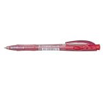 Stylo-bille stabilo liner pointe fine trait 0,38mm      retractable grip confortable  coloris rouge