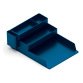 Bac rangement q-connect plastique 4 compartiments     coloris bleu