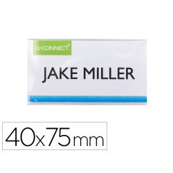 Badge q-connect clip magnetique ouverture          superieure 40x75mm