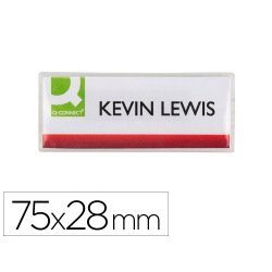 Badge q-connect clip magnetique ouverture          superieure 75x28mm