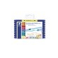 Stylo-surligneur staedtler 3620 double pointe            biseautee/pinceau coloris     assortis set 10 unites