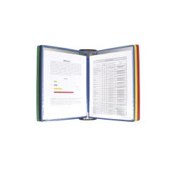 Systeme presentation tarifold pro mural a4 pp 10 poches     coloris assortis