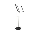 Systeme presentation tarifold pro sur pied a4 pp 10 poches  coloris noir