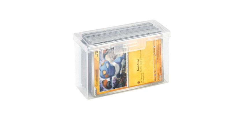 Boite viquel pour carte a collectionner pp capacite 110 cartes incolore