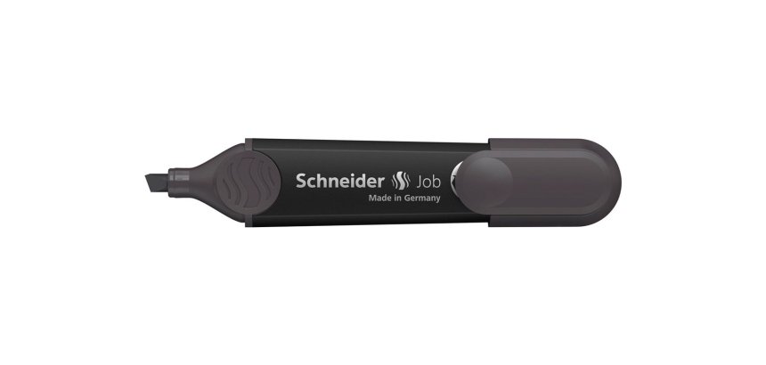 Surligneur schneider job pointe biseautee trait 1/5mm  coloris gris ardoise