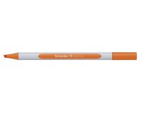 Surligneur schneider shine-up pointe biseautee trait 1/4mm  corps triangulaire coloris    orange