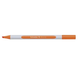 Surligneur schneider shine-up pointe biseautee trait 1/4mm  corps triangulaire coloris    orange