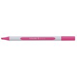 Surligneur schneider shine-up pointe biseautee trait 1/4mm  corps triangulaire coloris    rose