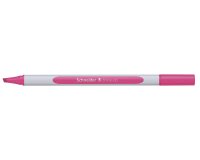 Surligneur schneider shine-up pointe biseautee trait 1/4mm  corps triangulaire coloris    rose