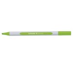 Surligneur schneider shine-up pointe biseautee trait 1/4mm  corps triangulaire coloris    vert