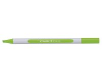 Surligneur schneider shine-up pointe biseautee trait 1/4mm  corps triangulaire coloris    vert