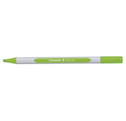 Surligneur schneider shine-up pointe biseautee trait 1/4mm  corps triangulaire coloris    vert