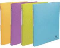 Classeur 4 anneaux 15mm polypropylène recyclé Pop'N Co - Couleurs assorties