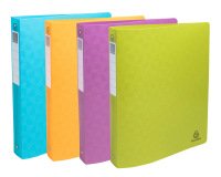 Classeur 2anneaux 30mm polypropylène recyclé Pop'N Co - Couleurs assorties