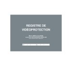 Registre videoprotection elve a4 couverture rigide 104      pages