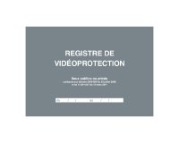 Registre videoprotection elve a4 couverture rigide 104      pages