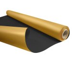 Papier cadeau kraft duo metal 60gr rouleau 0,69x50m coloris noir / or