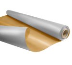 Papier cadeau kraft duo metal 60gr rouleau 0,69x50m coloris or / argent