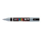 Marqueur posca pc5br peinture base eau inodore tout support pointe moyenne brush coloris  gris