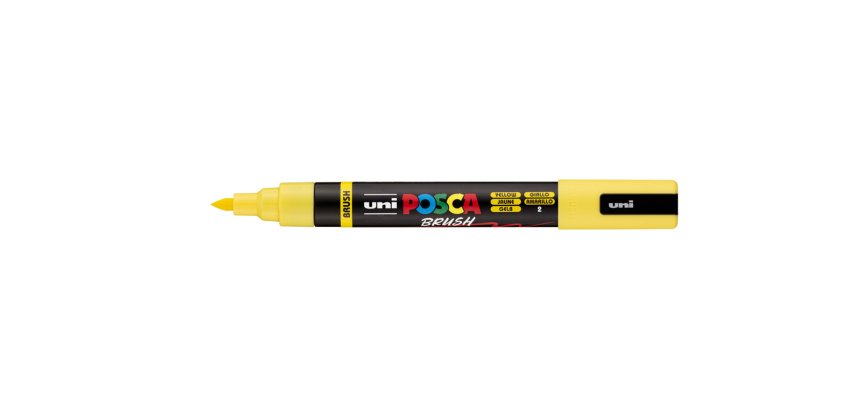 Marqueur à pigment PC-5BR BRUSH, jaune