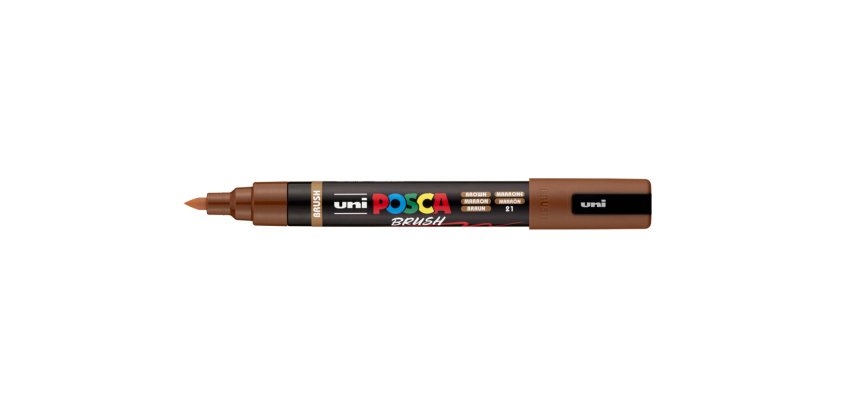 Marqueur à pigment PC-5BR BRUSH, marron