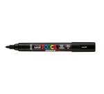 Marqueur posca pc5br peinture base eau inodore tout support pointe moyenne brush coloris  noir