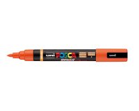 Marqueur posca pc5br peinture base eau inodore tout support pointe moyenne brush coloris  orange fonce