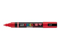 Marqueur posca pc5br peinture base eau inodore tout support pointe moyenne brush coloris  rouge