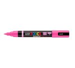 Marqueur posca pc5br peinture base eau inodore tout support pointe moyenne brush coloris  rose