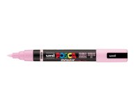 Marqueur posca pc5br peinture base eau inodore tout support pointe moyenne brush coloris  rose clair