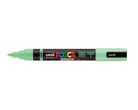 Marqueur posca pc5br peinture base eau inodore tout support pointe moyenne brush coloris  vert clair