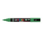 Marqueur posca pc5br peinture base eau inodore tout support pointe moyenne brush coloris  vert fonce