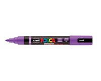 Marqueur posca pc5br peinture base eau inodore tout support pointe moyenne brush coloris  violet