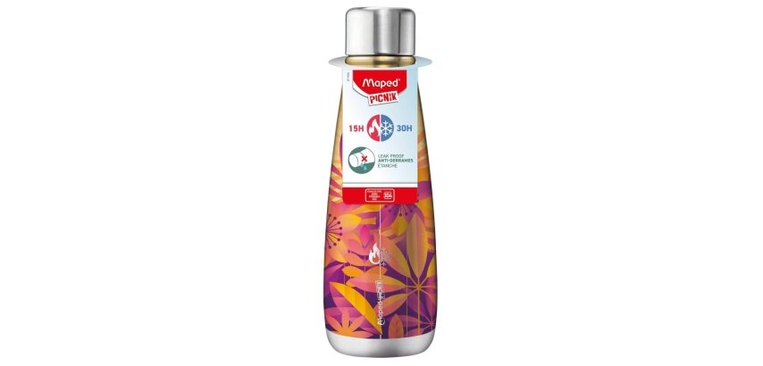 Bouteille isotherme maped picnik solaris acier          inoxidable 500ml